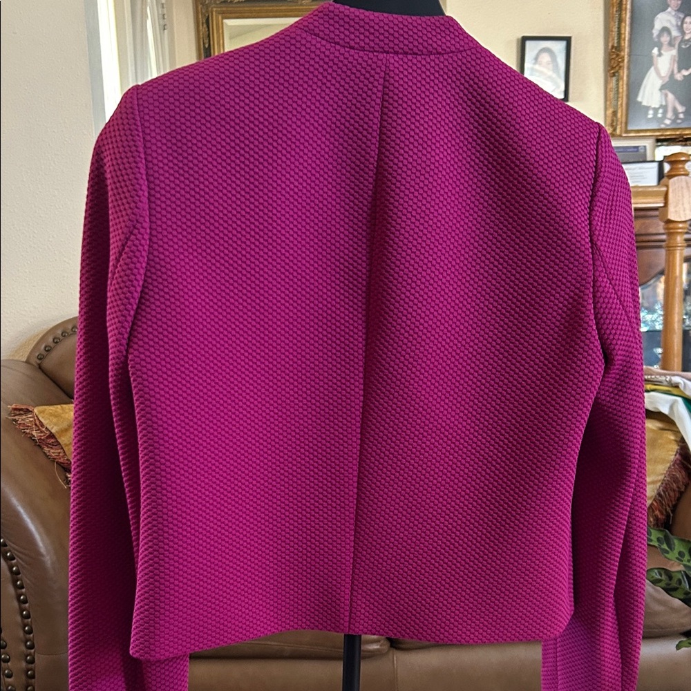 Calvin Klein Pink Textured Blazer - Picture 3 of 5